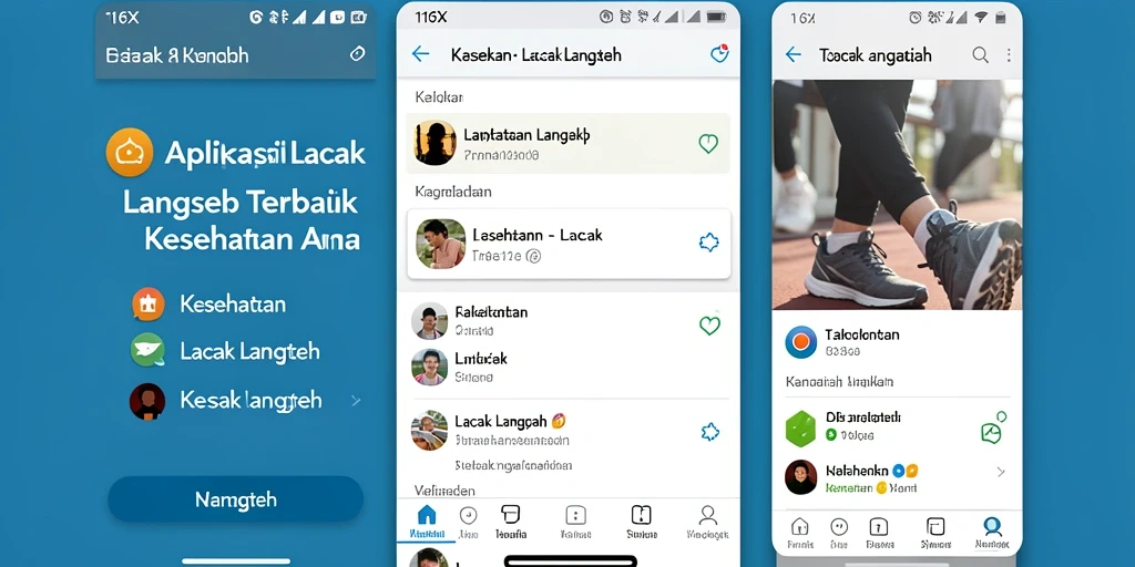 Antarmuka pengguna 116X yang menampilkan fitur Lacak Langkah yang efektif.