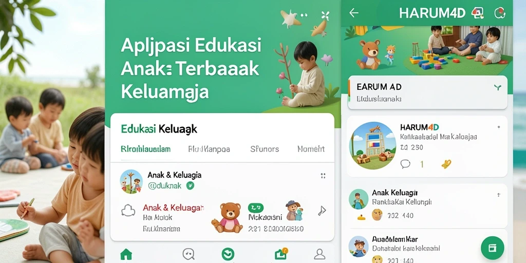Tampilan antarmuka aplikasi Edukasi Anak yang interaktif dan menarik.