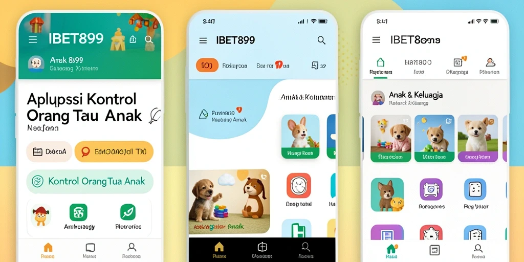 Tampilan antarmuka IBET899 dengan fitur kontrol orang tua yang sederhana.