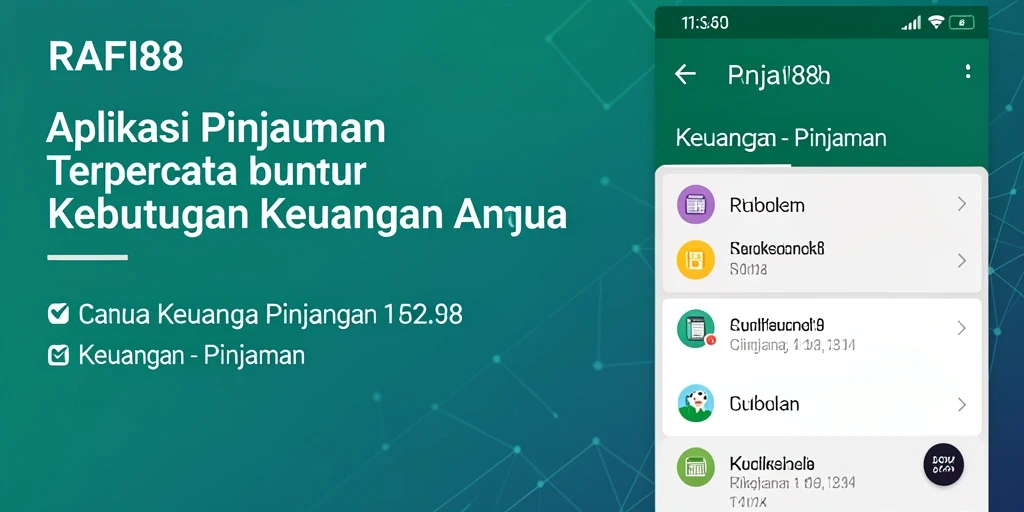 Antarmuka pengguna yang sederhana dan mudah digunakan untuk pengajuan pinjaman.