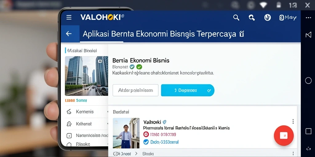 Antarmuka VALOHOKI yang bersih dan informatif untuk berita Ekonomi Bisnis.