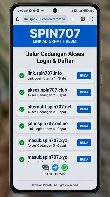 Halaman Link Alternatif Spin707 untuk Pengguna Android