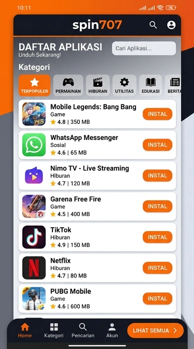 spin707 – Pusat Akses Aplikasi Populer dan Kanal Uji Terpercaya